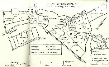 Woburn Experimental Farm fields in 1970